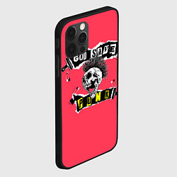 Чехол для iPhone 12 Pro Max God save pank, цвет: 3D-черный — фото 2