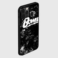 Чехол для iPhone 12 Pro Max David Bowie black ice, цвет: 3D-черный — фото 2