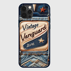 Чехол для iPhone 12 Pro Max Vintage vanguard jeans - patchwork, цвет: 3D-черный