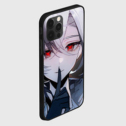 Чехол для iPhone 12 Pro Max Genshin Impact Арлекино smile quiet, цвет: 3D-черный — фото 2