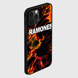 Чехол для iPhone 12 Pro Max Ramones red lava, цвет: 3D-черный — фото 2