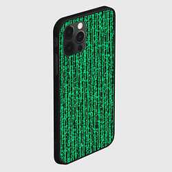Чехол для iPhone 12 Pro Max Полосатый чёрно-зелёный, цвет: 3D-черный — фото 2