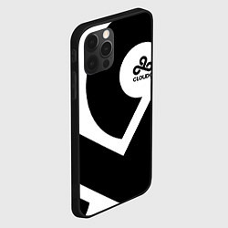 Чехол для iPhone 12 Pro Max Cloud9 - black and white, цвет: 3D-черный — фото 2