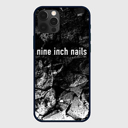 Чехол для iPhone 12 Pro Max Nine Inch Nails black graphite, цвет: 3D-черный