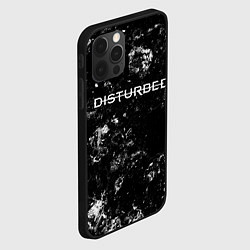 Чехол для iPhone 12 Pro Max Disturbed black ice, цвет: 3D-черный — фото 2