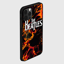 Чехол для iPhone 12 Pro Max The Beatles red lava, цвет: 3D-черный — фото 2