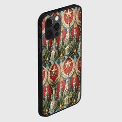 Чехол для iPhone 12 Pro Max СССР ретро стиль, цвет: 3D-черный — фото 2