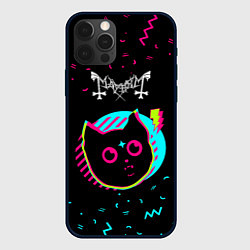 Чехол для iPhone 12 Pro Max Mayhem - rock star cat, цвет: 3D-черный