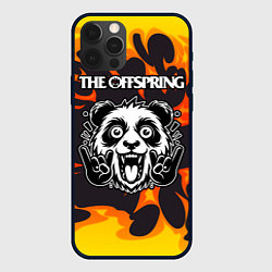 Чехол для iPhone 12 Pro Max The Offspring рок панда и огонь, цвет: 3D-черный