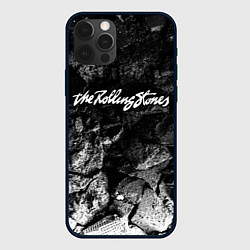 Чехол для iPhone 12 Pro Max Rolling Stones black graphite, цвет: 3D-черный
