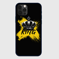 Чехол для iPhone 12 Pro Max Корона Кинга, цвет: 3D-черный