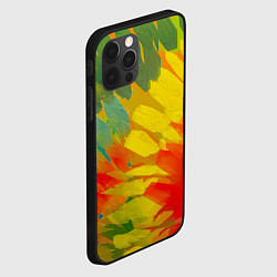 Чехол для iPhone 12 Pro Max Абстракция цветение акрил, цвет: 3D-черный — фото 2