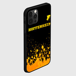 Чехол для iPhone 12 Pro Max Hoffenheim - gold gradient посередине, цвет: 3D-черный — фото 2