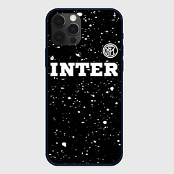 Чехол iPhone 12 Pro Max Inter sport на темном фоне посередине