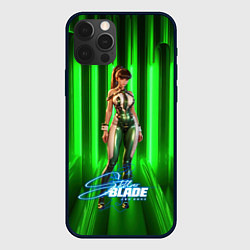 Чехол для iPhone 12 Pro Max Stellar Blade green Eve, цвет: 3D-черный