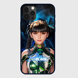 Чехол для iPhone 12 Pro Max Stellar Blade Eve ice background, цвет: 3D-черный