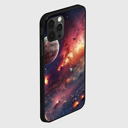 Чехол для iPhone 12 Pro Max Космический мир, цвет: 3D-черный — фото 2