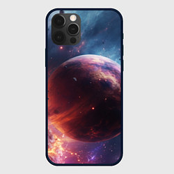 Чехол для iPhone 12 Pro Max Космос и планета, цвет: 3D-черный
