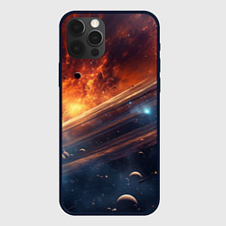 Чехол для iPhone 12 Pro Max Млечный путь космос, цвет: 3D-черный
