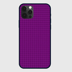 Чехол iPhone 12 Pro Max Ярко-фиолетовый однотонный с рисуноком