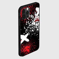 Чехол для iPhone 12 Pro Max ММА на фоне брызг красок, цвет: 3D-черный — фото 2