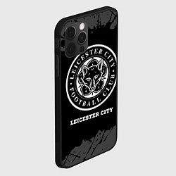 Чехол для iPhone 12 Pro Max Leicester City sport на темном фоне, цвет: 3D-черный — фото 2
