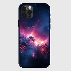 Чехол для iPhone 12 Pro Max Взрыв в космосе, цвет: 3D-черный