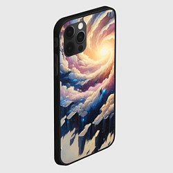 Чехол для iPhone 12 Pro Max Космическая галактика - нейросеть фантазия, цвет: 3D-черный — фото 2