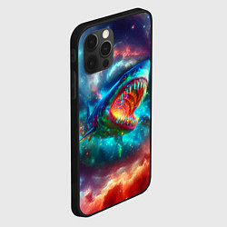 Чехол для iPhone 12 Pro Max Пасть космической акулы - нейросеть, цвет: 3D-черный — фото 2