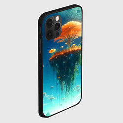 Чехол для iPhone 12 Pro Max Сказочное космическое дерево - нейросеть, цвет: 3D-черный — фото 2