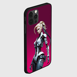 Чехол для iPhone 12 Pro Max Beauty cyber Barbie - ai art fantasy, цвет: 3D-черный — фото 2