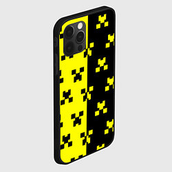 Чехол для iPhone 12 Pro Max Minecraft logo brend online, цвет: 3D-черный — фото 2