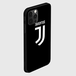 Чехол для iPhone 12 Pro Max Ювентус лого, цвет: 3D-черный — фото 2