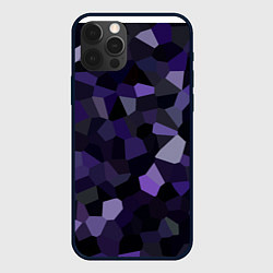 Чехол iPhone 12 Pro Max Кристаллизация темно-фиолетового