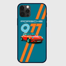 Чехол для iPhone 12 Pro Max Porsche 911 немецкий спорткар, цвет: 3D-черный