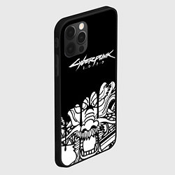Чехол для iPhone 12 Pro Max Cyberpunk steel samurai, цвет: 3D-черный — фото 2