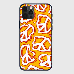 Чехол для iPhone 12 Pro Max Pattern peace, цвет: 3D-черный