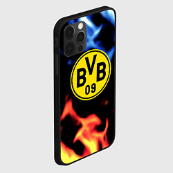 Чехол для iPhone 12 Pro Max Borussia fire storm steel, цвет: 3D-черный — фото 2