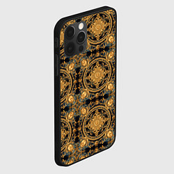 Чехол для iPhone 12 Pro Max Элегантные линии, цвет: 3D-черный — фото 2
