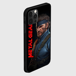 Чехол для iPhone 12 Pro Max Venom Snake Metal gear game, цвет: 3D-черный — фото 2