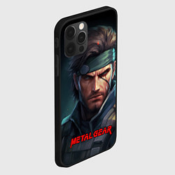 Чехол для iPhone 12 Pro Max Веном Снейк из игры Metal gear, цвет: 3D-черный — фото 2