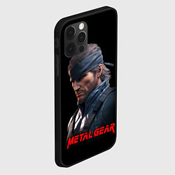 Чехол для iPhone 12 Pro Max Веном Снейк из игры Metal gear, цвет: 3D-черный — фото 2