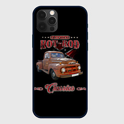 Чехол для iPhone 12 Pro Max Хотрод на базе пикапа 50-х годов, цвет: 3D-черный