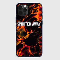 Чехол для iPhone 12 Pro Max Spirited Away red lava, цвет: 3D-черный