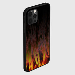 Чехол для iPhone 12 Pro Max Химическое пламя, цвет: 3D-черный — фото 2