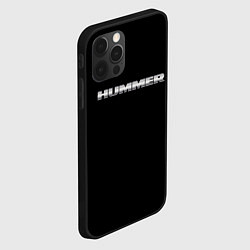 Чехол для iPhone 12 Pro Max Hummer logo, цвет: 3D-черный — фото 2