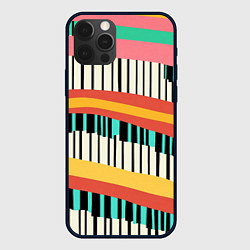 Чехол для iPhone 12 Pro Max Пиянино, цвет: 3D-черный
