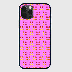 Чехол для iPhone 12 Pro Max Паттерн точечный, цвет: 3D-черный