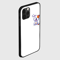 Чехол для iPhone 12 Pro Max Милый кот сонный зевает, цвет: 3D-черный — фото 2