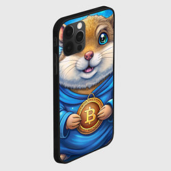 Чехол для iPhone 12 Pro Max Хомячок с криптой, цвет: 3D-черный — фото 2